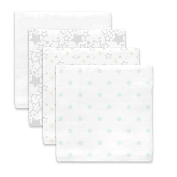 [swaddle designs] set of 4 muslin swaddles Multi purpose blankets #10 - Picture 1 of 14